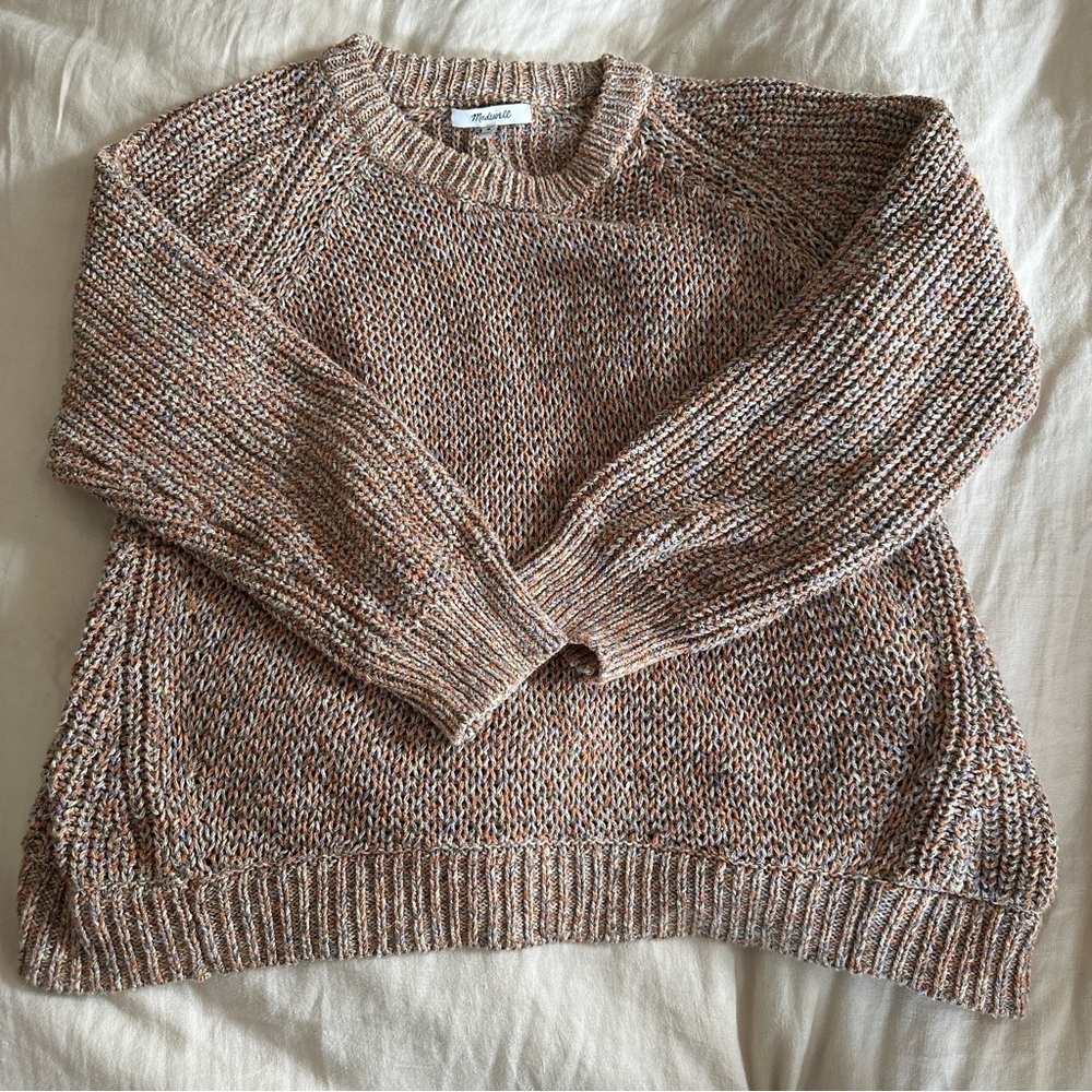 Madewell Marled Beverly Pullover Sweater - M